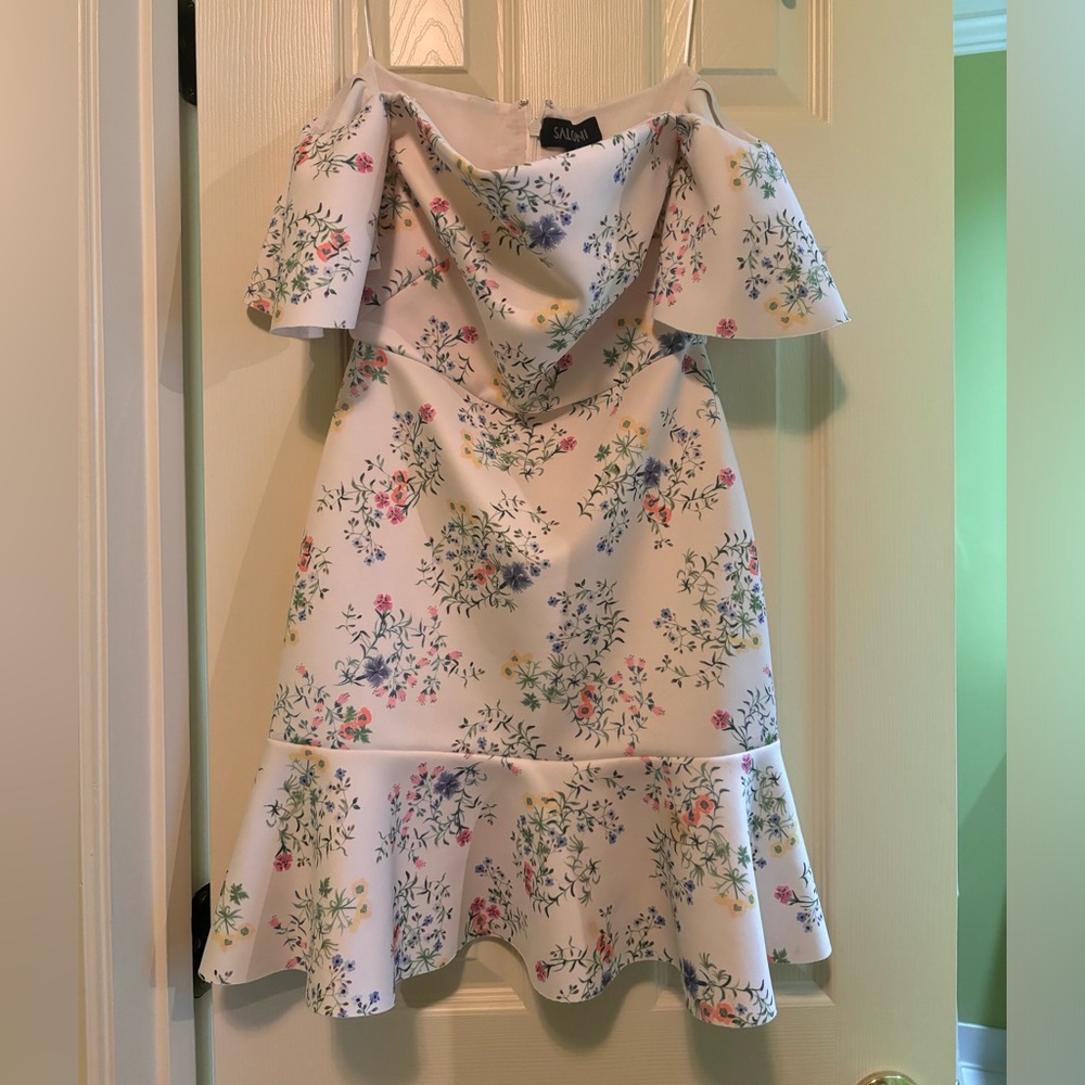 Saloni Off-Shoulder floral Dress